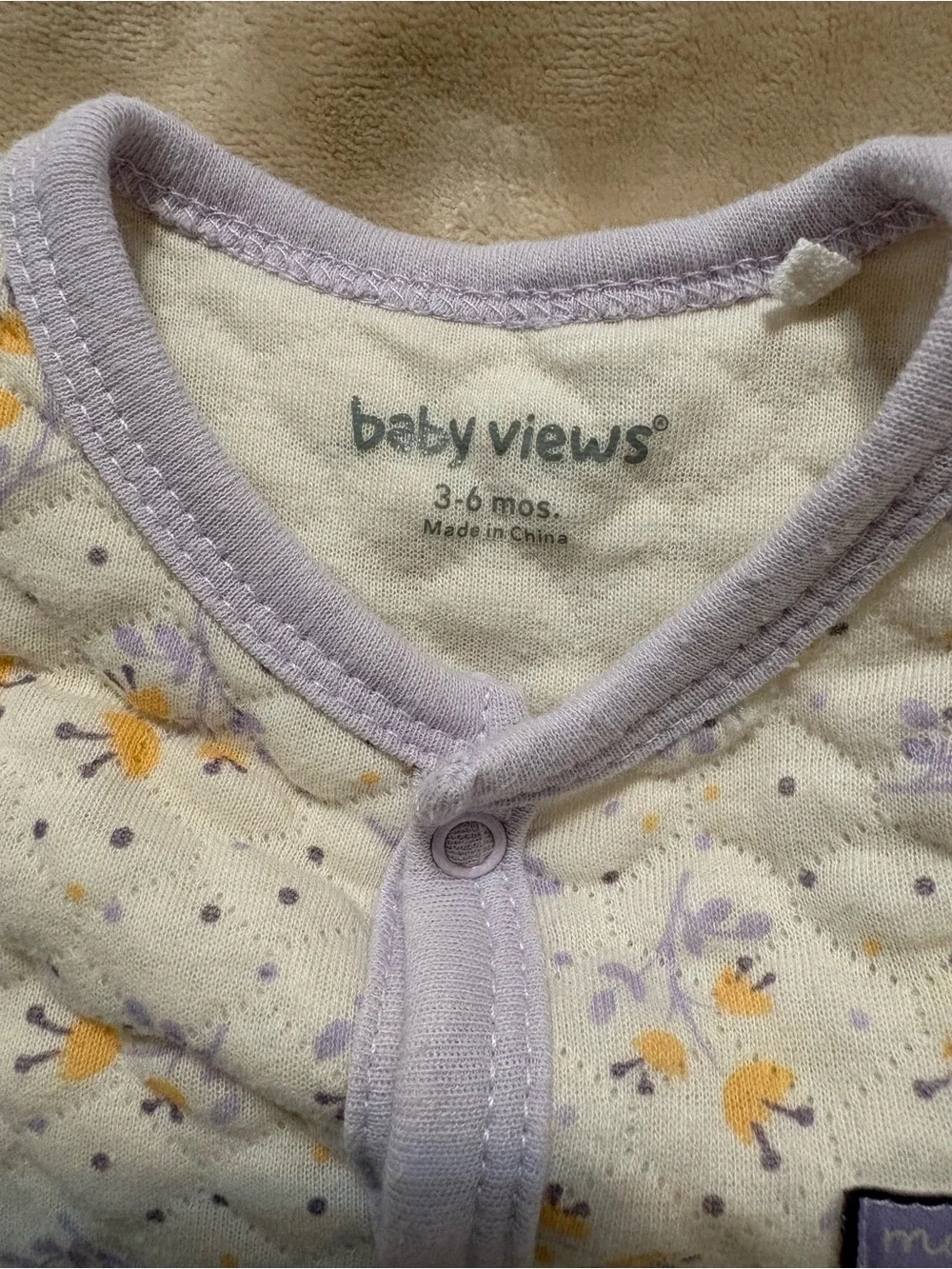 Baby Views quilted footed